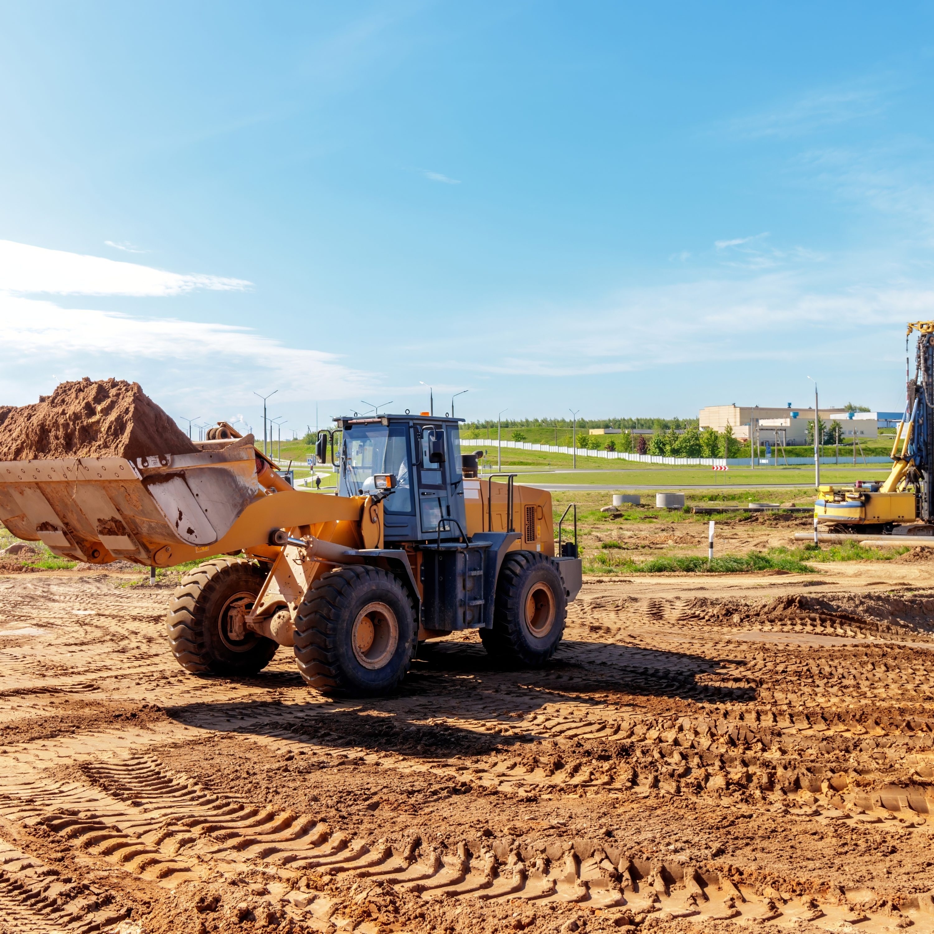 Digger on a Grey Belt site